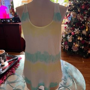 Victoria’s Secret PINK Tie Dye Low Back Tank NEW w. Tags Size Large